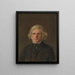 Studie van een portret van een oude man - Adolph Tidemand — ingelijst kunstwerk aan de muur