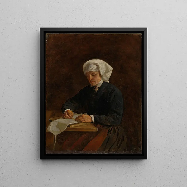 Landelijke Schilderij van Viky - Adolph Tidemand — ingelijst kunstwerk aan de muur