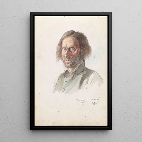 Reproductie van het schilderij Peder Endresen Kvashiller - Adolph Tidemand