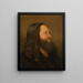 Studie van een portret van een oude man - Adolph Tidemand — ingelijst kunstwerk aan de muur