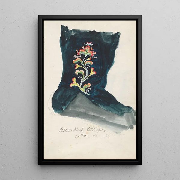 Chaussette Heddal - Adolph Tidemand — framed artwork on a wall