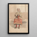 Reproductie van het schilderij Jonge vrouw breiend - Adolph Tidemand