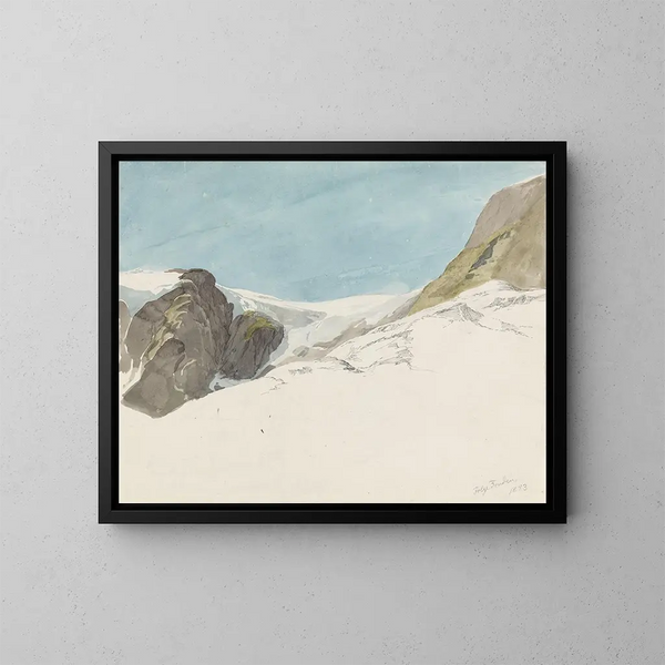 Zonder titel - Adolph Tidemand — ingelijst kunstwerk aan de muur
