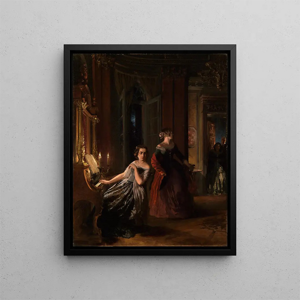 Le Strung - Adolph von Menzel — framed artwork on a wall