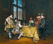 De Confrontatie - Adolphe Alexandre Lesrel — weergave van het kunstwerk