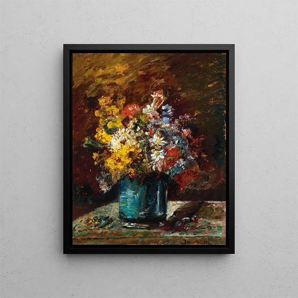 Flowers Various - Adolphe Monticelli — framed artwork on a wall
