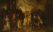 Garden-party painting - Adolphe Monticelli — artwork view