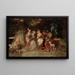 Garden Scene - Adolphe Monticelli — framed artwork on a wall
