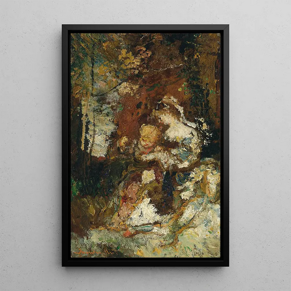La Lionne - Adolphe Monticelli — ingelijst kunstwerk aan de muur