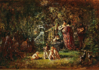 Adolphe Monticelli - Liebesreigen in Parklandschaft.webp