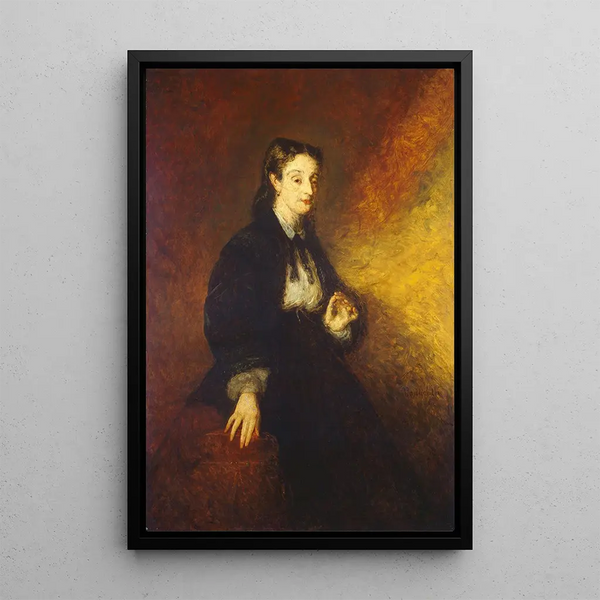 Reproductie van het schilderij Madame Cahen - Adolphe Monticelli