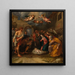 Adoration of the Shepherds - Peter van Lint — framed artwork on a wall