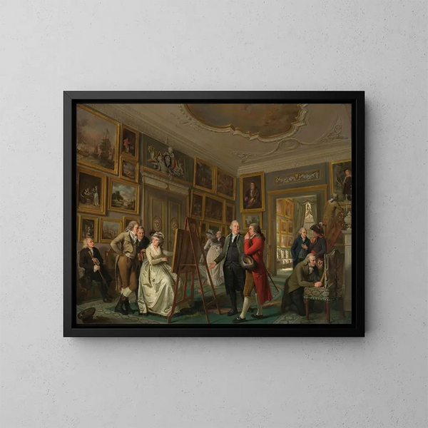 The art gallery of Jan Gildemeester Jansz - Adriaan de Lelie — framed artwork on a wall