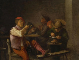 Adriaen Brouwer - Peasant smoking tobacco in a tavern.webp