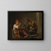 Landbouwer die tabak rookt in een taveerne - Adriaen Brouwer — ingelijst kunstwerk aan de muur