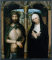 De gekroonde Christus met doornen Ecce Homo en de rouwende Maagd - Adriaen Isenbrandt — weergave van het kunstwerk