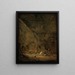 Binnenkant van een schuur - Adriaen van Ostade — ingelijst kunstwerk aan de muur