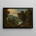 Landelijk landschap met人物 - Adriaen van Stalbemt — ingelijst kunstwerk aan de muur