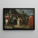 Tamar schilderij gebracht naar de brandstapel - Adriaen van Stalbemt — ingelijst kunstwerk aan de muur