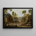 Feest van de dorpskerk - Adriaen van Stalbemt — ingelijst kunstwerk aan de muur