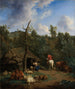 La cabane - Adriaen van de Velde — weergave van het kunstwerk