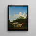 De drie schapen - Adriaen van de Velde — ingelijst kunstwerk aan de muur