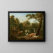 Boslandschap met vee - Adriaen van de Velde — ingelijst kunstwerk aan de muur