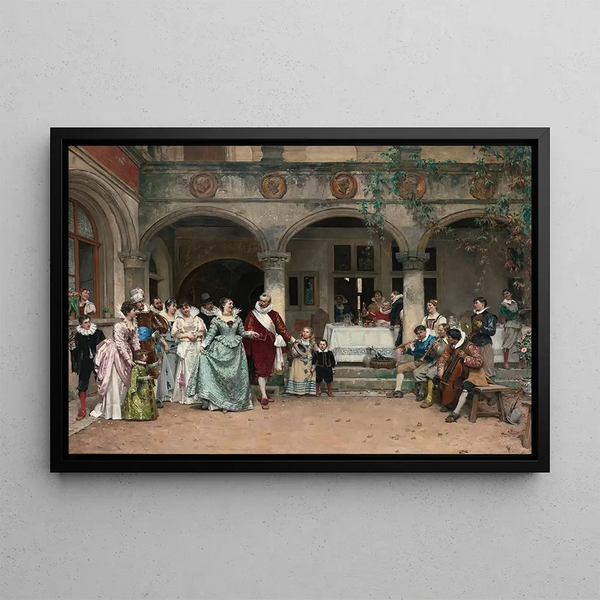 Les Noces d'argent - Adrien Moreau — framed artwork on a wall