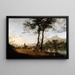 van Een weg bij een rivier - Aelbert Cuyp — ingelijst kunstwerk aan de muur