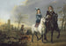 Dame en edelman te paard - Aelbert Cuyp — weergave van het kunstwerk