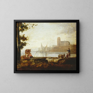 Aelbert Cuyp - View on the Maas.webp