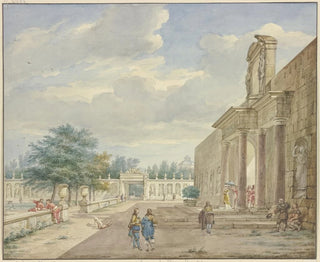 Aert Schouman - Garden with Terrace and Opulent Portal.webp