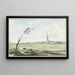 Het dorp 's-Gravezande - Aert Schouman — ingelijst kunstwerk aan de muur