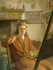 portret van een schilder, misschien de kunstenaar zelf - Aert Schouman — weergave van het kunstwerk