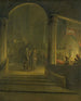 De Christus voor Caiaphas - Aert de Gelder — weergave van het kunstwerk