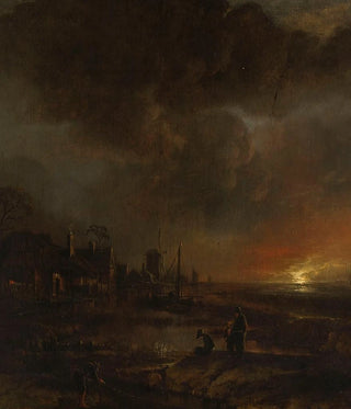 Aert van der Neer - Fishing at night.webp