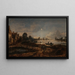 Vue de rivière au clair de lune - Aert van der Neer — ingelijst kunstwerk aan de muur