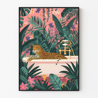 Affiche Animalière - Léopard dans la Jungle