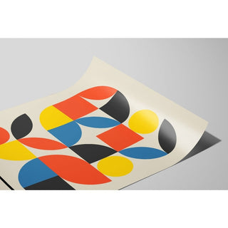 Affiche Bauhaus 1919 - Motif Géométrique Multicolore