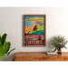Poster Carteret vintage – Strand van de Manche en overtocht naar Jersey
