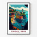 Poster Cinque Terre Vintage