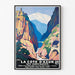 Poster Côte d’Azur et ses montagnes Vintage