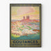 Poster Coutances vintage – La Tolède du Cotentin en fleurs