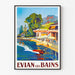 Poster Evian les Bains Vintage