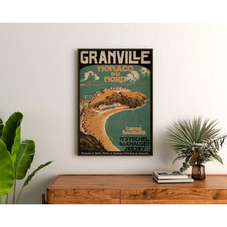 Affiche Granville vintage – La Monaco du Nord et centre balnéaire