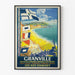 Poster Granville vintage – Les îles Chausey et les grandes marées
