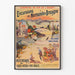 Poster Normandië Bretagne vintage – Excursies per trein (rond 1900)