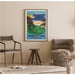 Poster Baskenland Vintage — gepresenteerd in een interieur