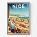 Vintage Poster of Promenade des Anglais in Nice