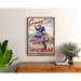 Poster Tweede Wereldoorlog - Komt eraan? Dan snel! - Royal Australian Air Force (RAAF) — gepresenteerd in een interieur